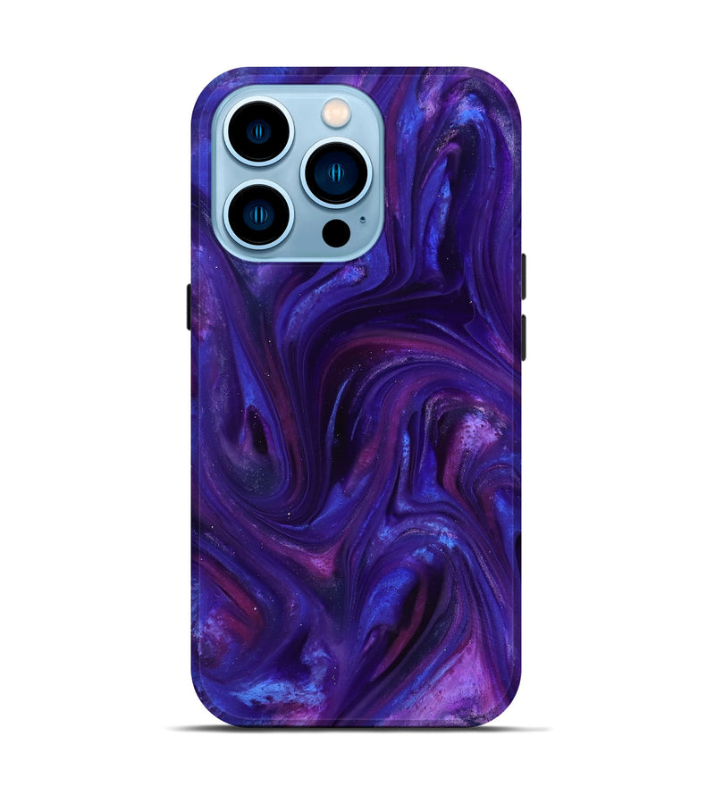 iPhone 14 Pro ResinArt Live Edge Phone Case - Abril (Purple, 816924)