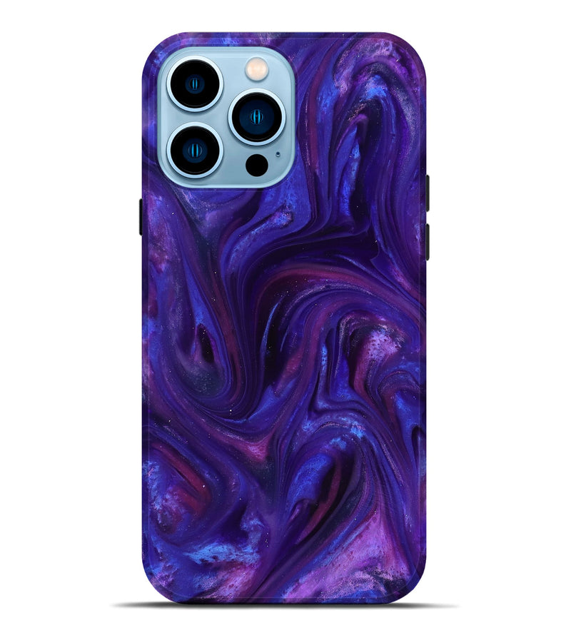 iPhone 14 Pro Max ResinArt Live Edge Phone Case - Abril (Purple, 816924)