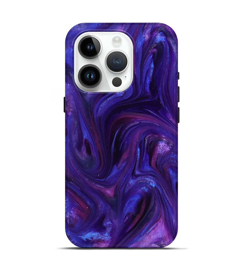 iPhone 15 Pro ResinArt Live Edge Phone Case - Abril (Purple, 816924)