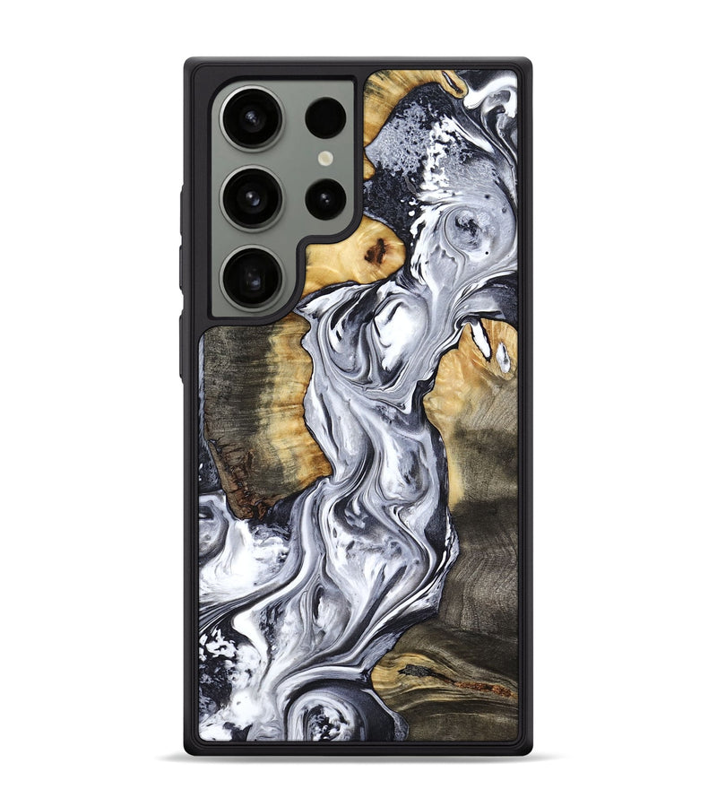 Galaxy S24 Ultra Wood Phone Case - Donn (Black & White, 816927)