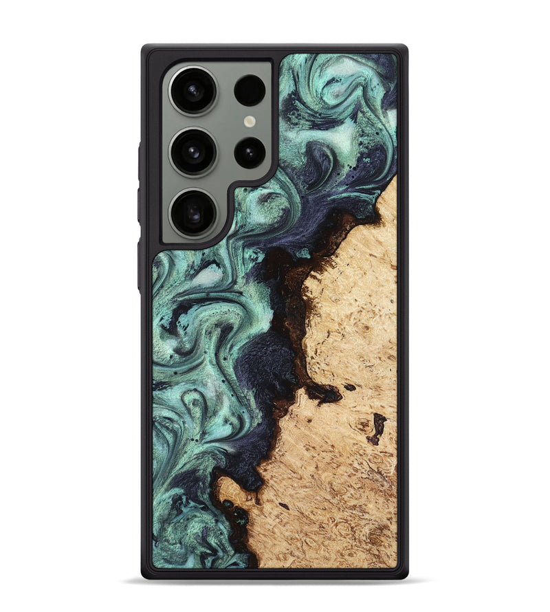 Galaxy S24 Ultra Wood Phone Case - Pamela (Green, 816933)