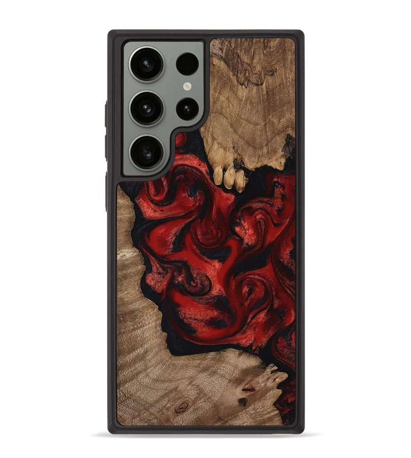 Galaxy S23 Ultra Wood Phone Case - Ivy (Red, 816957)