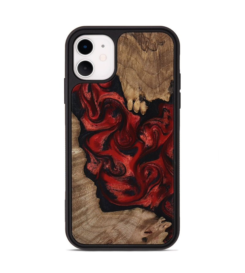 iPhone 11 Wood Phone Case - Ivy (Red, 816957)