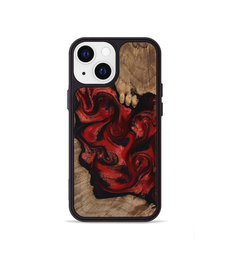 iPhone 13 mini Wood Phone Case - Ivy (Red, 816957)