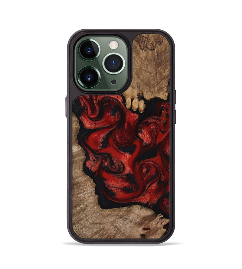 iPhone 13 Pro Wood Phone Case - Ivy (Red, 816957)