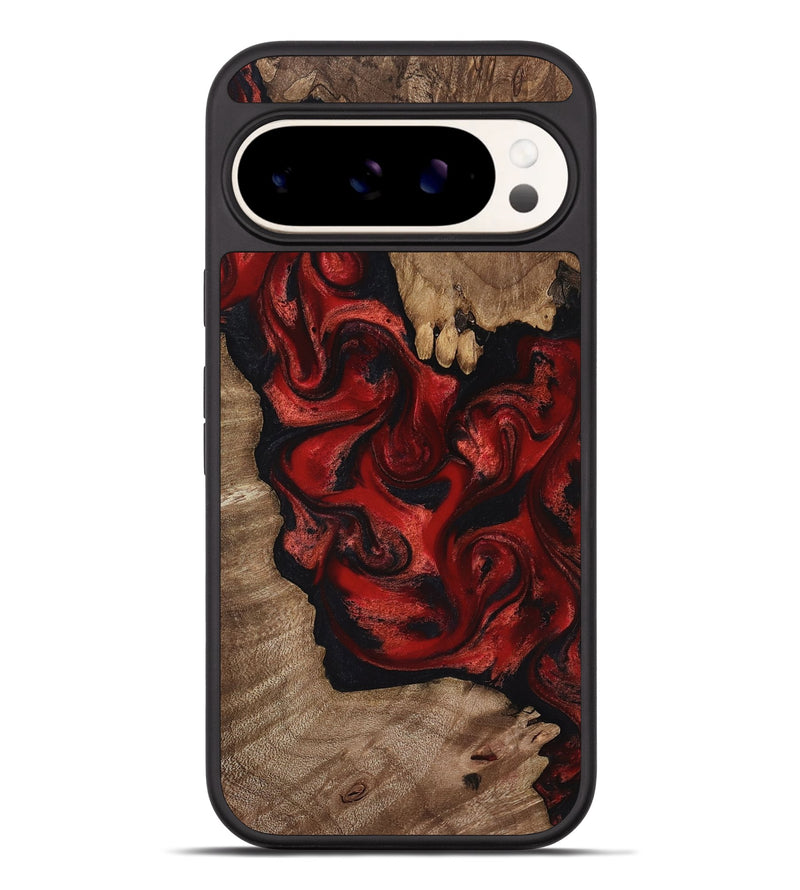 Pixel 9 Pro XL Wood Phone Case - Ivy (Red, 816957)