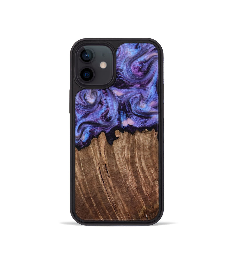 iPhone 12 mini Wood Phone Case - Case (Purple, 816959)