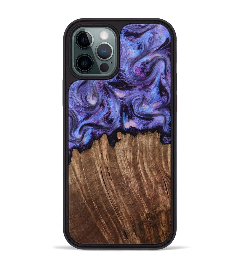 iPhone 12 Pro Max Wood Phone Case - Case (Purple, 816959)