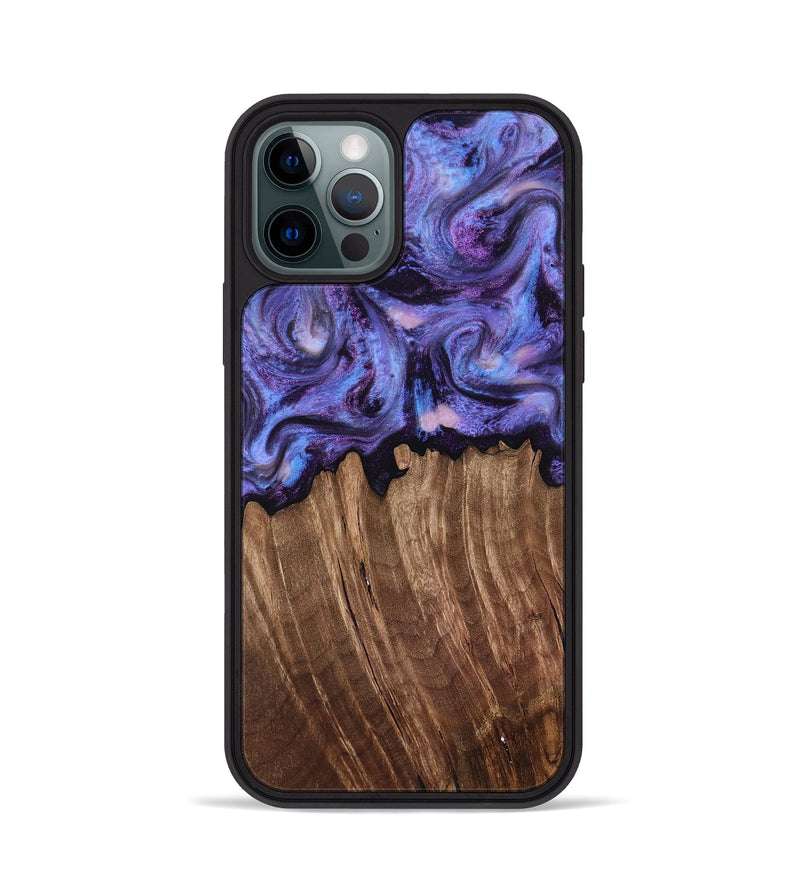 iPhone 12 Pro Wood Phone Case - Case (Purple, 816959)