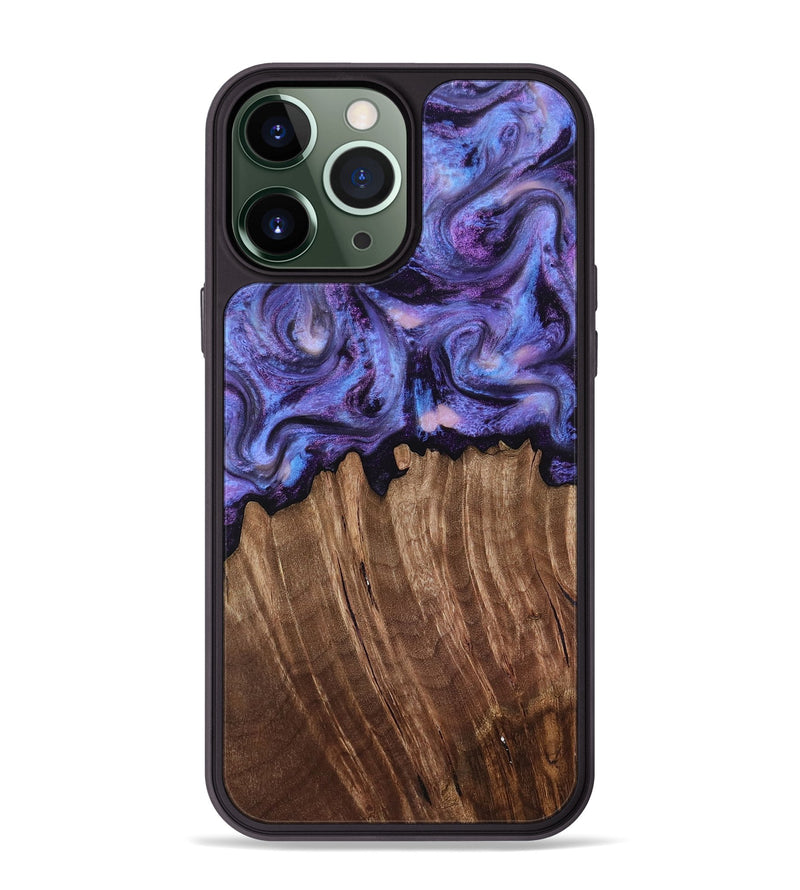 iPhone 13 Pro Max Wood Phone Case - Case (Purple, 816959)
