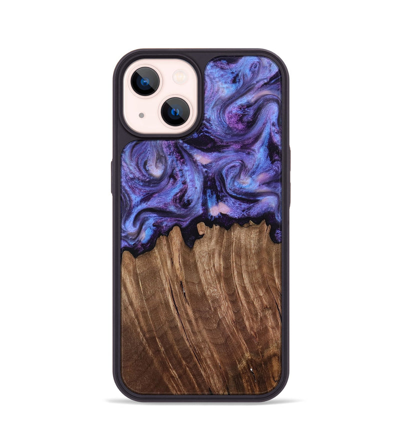 iPhone 14 Wood Phone Case - Case (Purple, 816959)