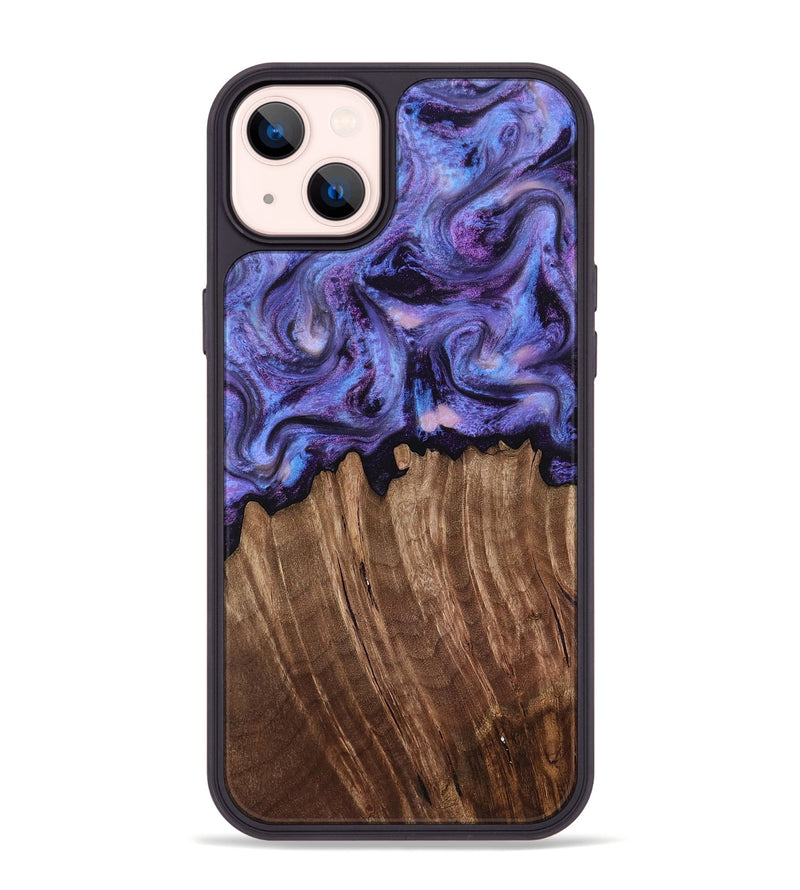 iPhone 14 Plus Wood Phone Case - Case (Purple, 816959)