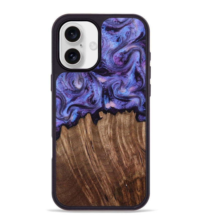 iPhone 16 Plus Wood Phone Case - Case (Purple, 816959)