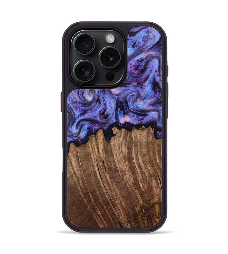 iPhone 16 Pro Wood Phone Case - Case (Purple, 816959)