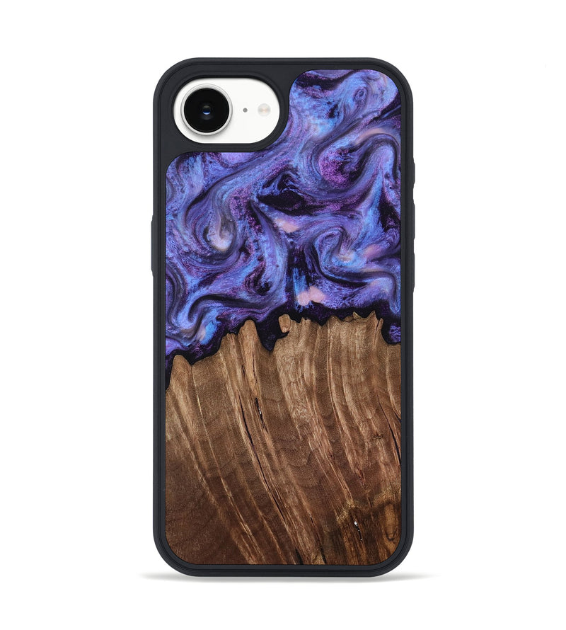 iPhone 16e Wood Phone Case - Case (Purple, 816959)