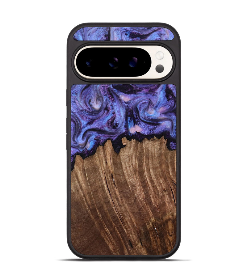 Pixel 9 Wood Phone Case - Case (Purple, 816959)