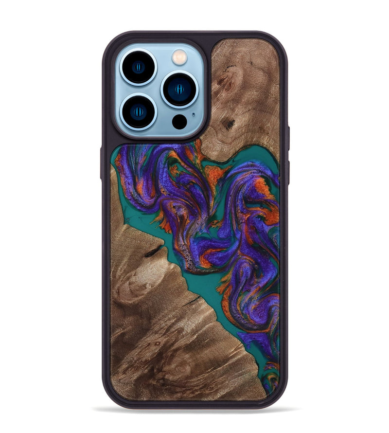 iPhone 14 Pro Max Wood Phone Case - Jayda (Purple, 816960)