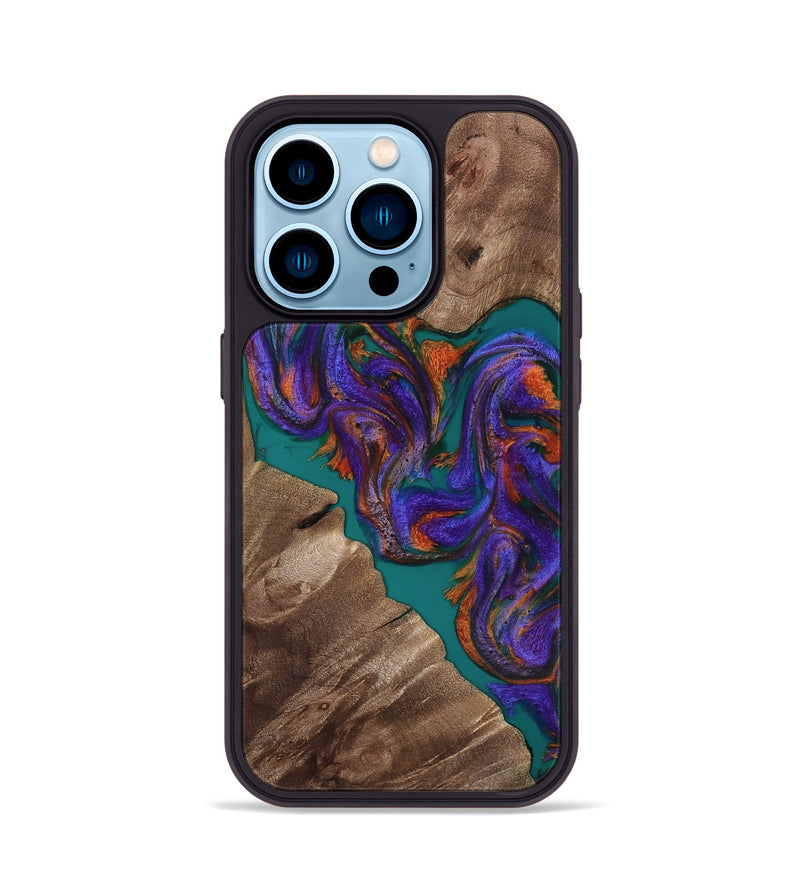 iPhone 14 Pro Wood Phone Case - Jayda (Purple, 816960)