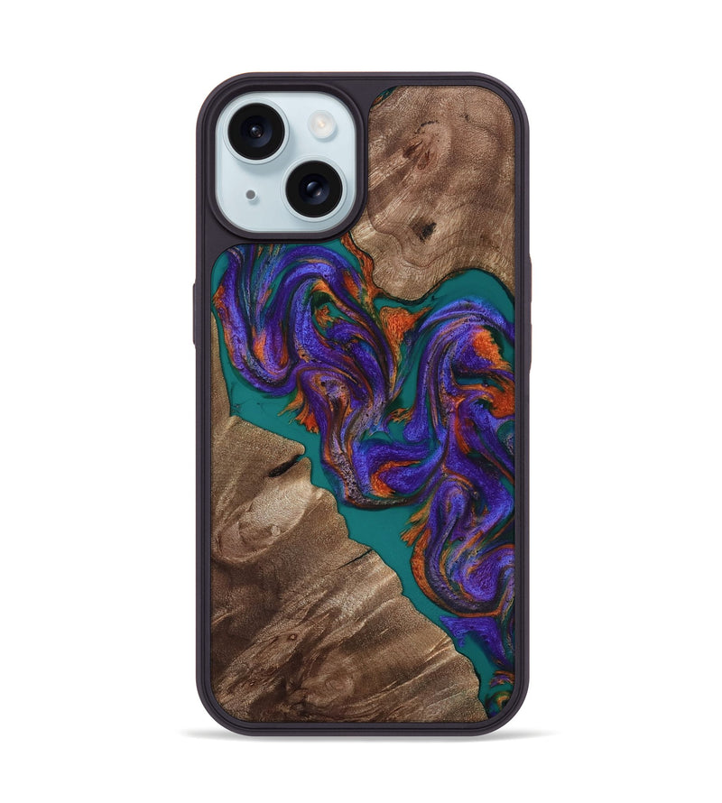 iPhone 15 Wood Phone Case - Jayda (Purple, 816960)