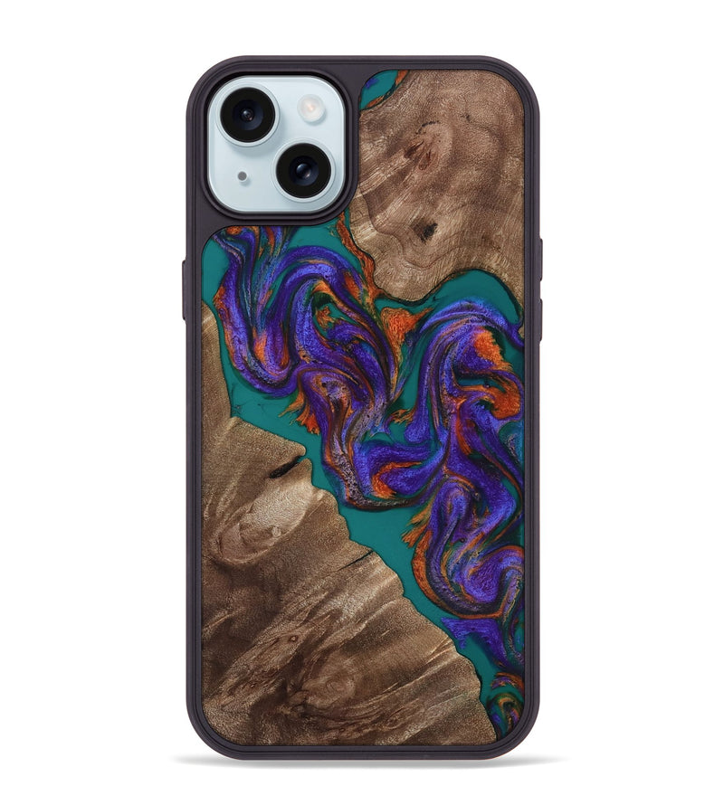iPhone 15 Plus Wood Phone Case - Jayda (Purple, 816960)