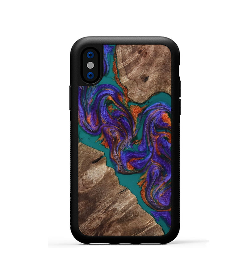 iPhone Xs Wood Phone Case - Jayda (Purple, 816960)
