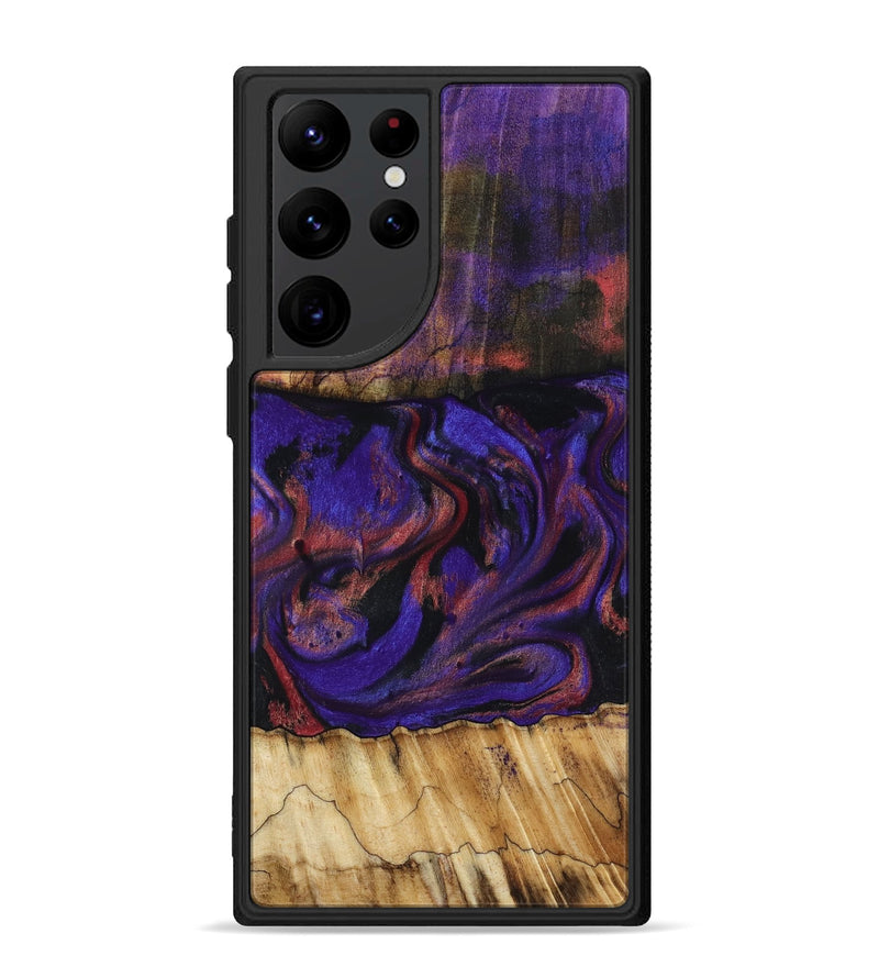 Galaxy S22 Ultra Wood Phone Case - Troy (Purple, 816961)