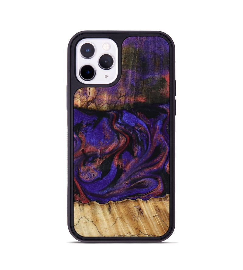 iPhone 11 Pro Wood Phone Case - Troy (Purple, 816961)