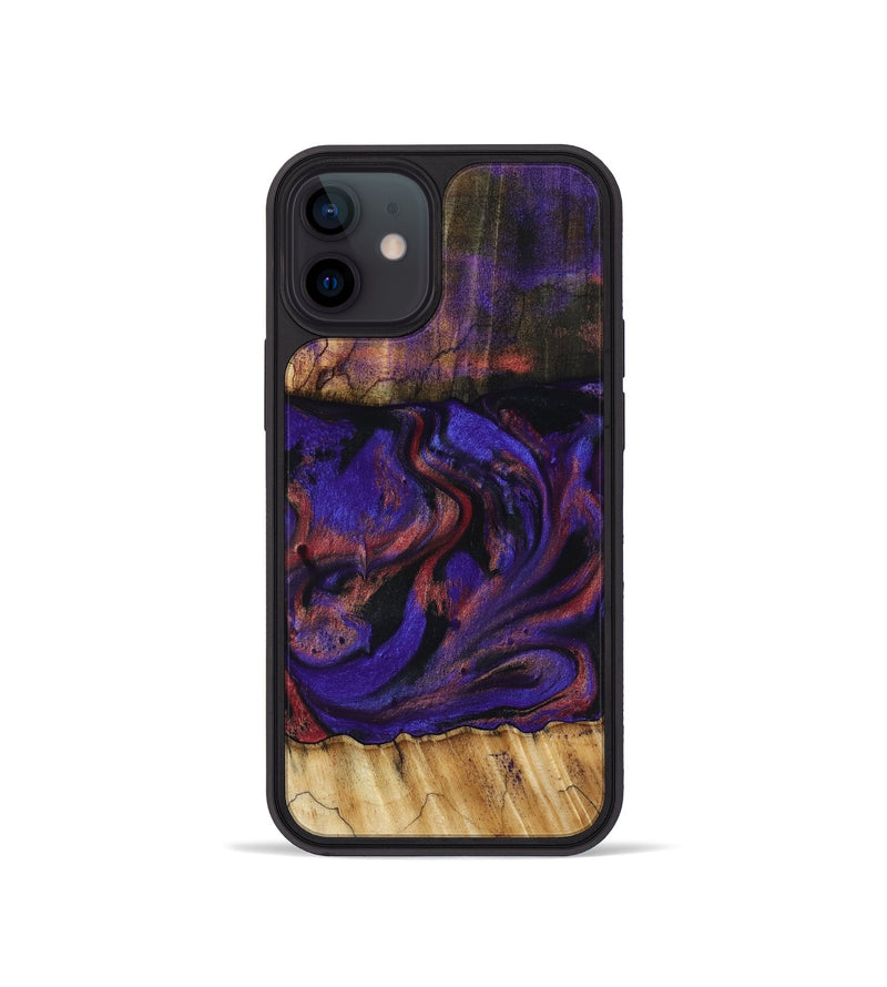 iPhone 12 mini Wood Phone Case - Troy (Purple, 816961)