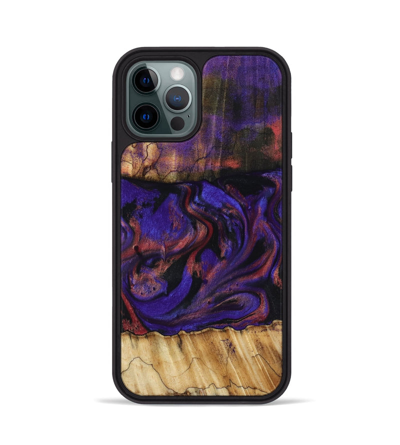 iPhone 12 Pro Wood Phone Case - Troy (Purple, 816961)