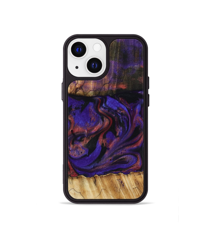 iPhone 13 mini Wood Phone Case - Troy (Purple, 816961)
