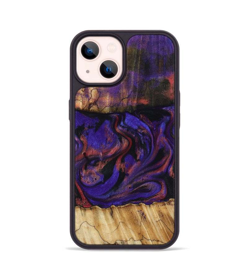 iPhone 14 Wood Phone Case - Troy (Purple, 816961)