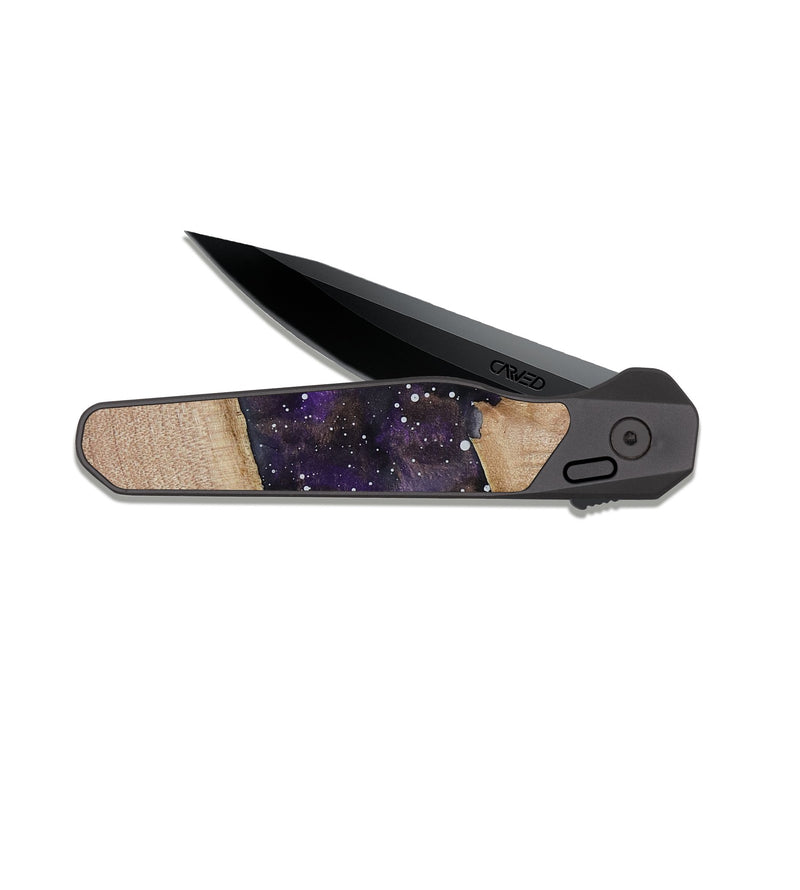 EDC Dark Slate Wood Pocket Knife - Raegan (Cosmos, 816970)