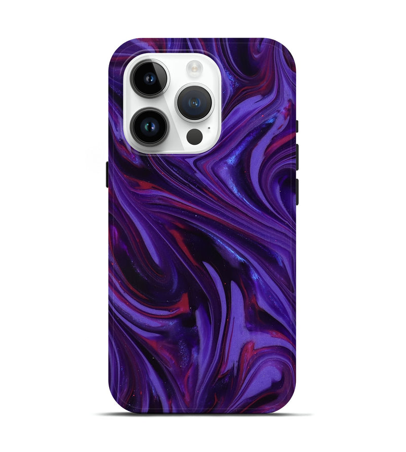 iPhone 15 Pro ResinArt Live Edge Phone Case - Halo (Purple, 816987)