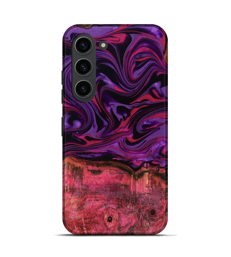 Galaxy S23 Wood Live Edge Phone Case - Shavon (Purple, 816992)