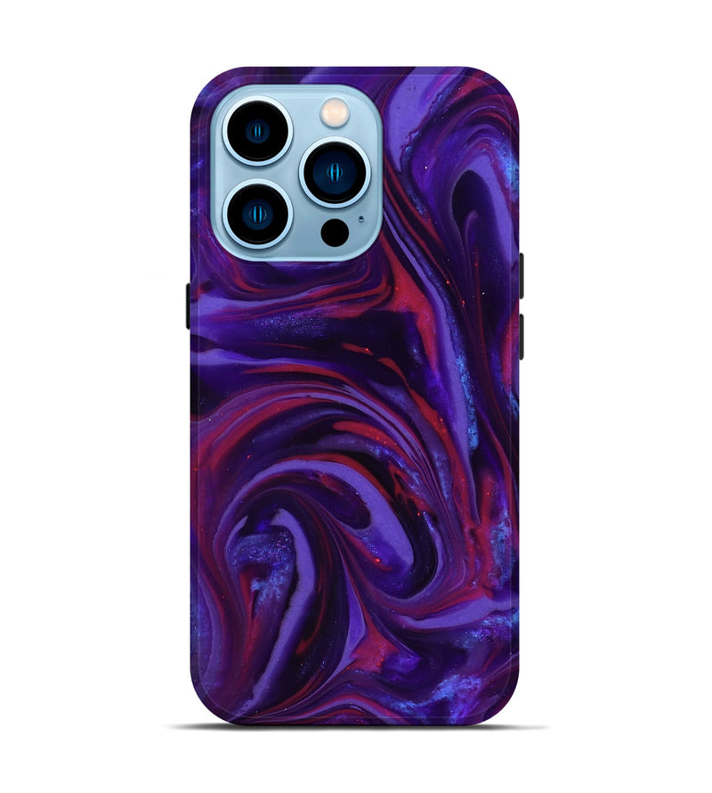 iPhone 14 Pro ResinArt Live Edge Phone Case - Daron (Purple, 816994)