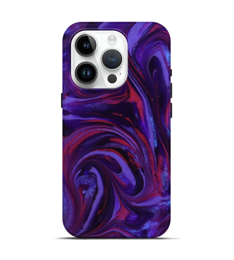 iPhone 15 Pro ResinArt Live Edge Phone Case - Daron (Purple, 816994)
