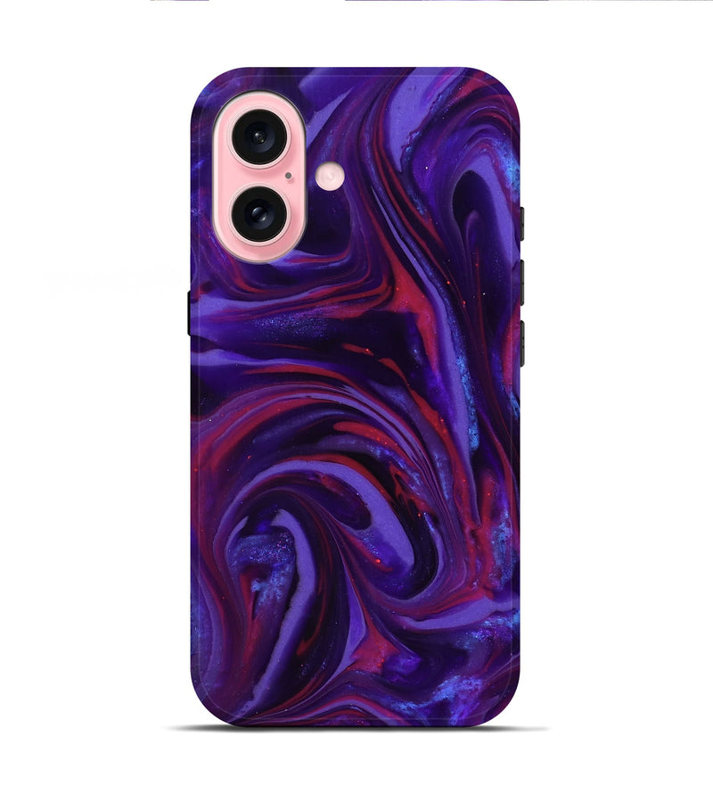 iPhone 16 ResinArt Live Edge Phone Case - Daron (Purple, 816994)