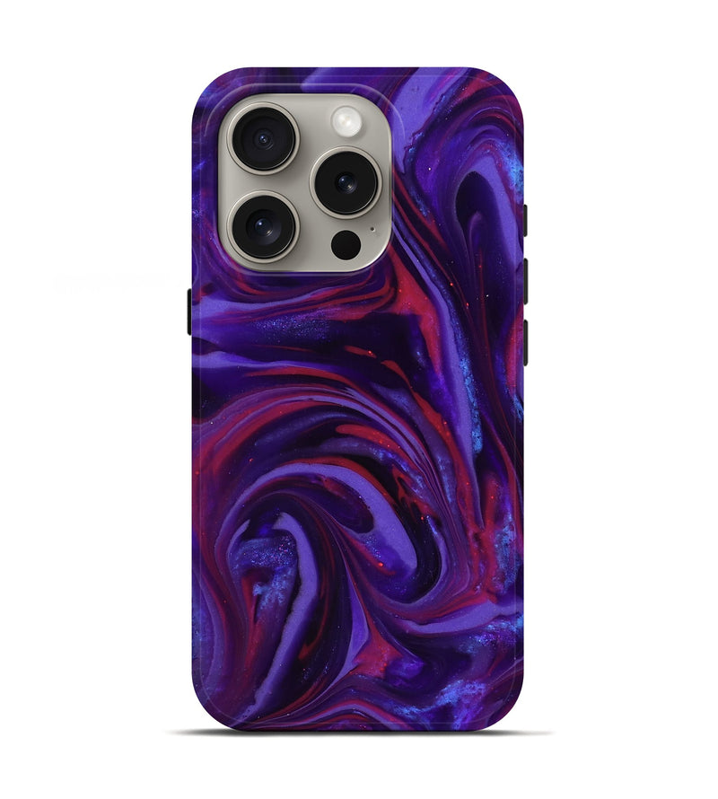 iPhone 16 Pro ResinArt Live Edge Phone Case - Daron (Purple, 816994)