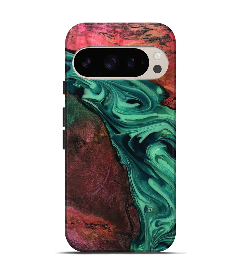 Pixel 10 Pro Wood Live Edge Phone Case - Hershel (Green, 816996)