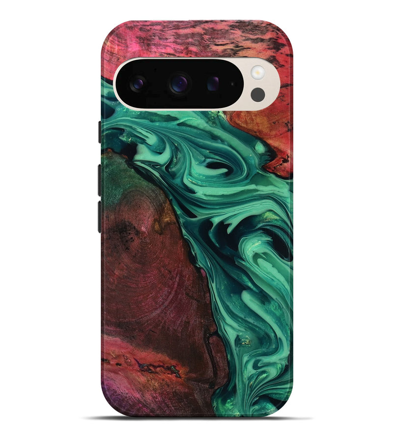 Pixel 10 Pro XL Wood Live Edge Phone Case - Hershel (Green, 816996)
