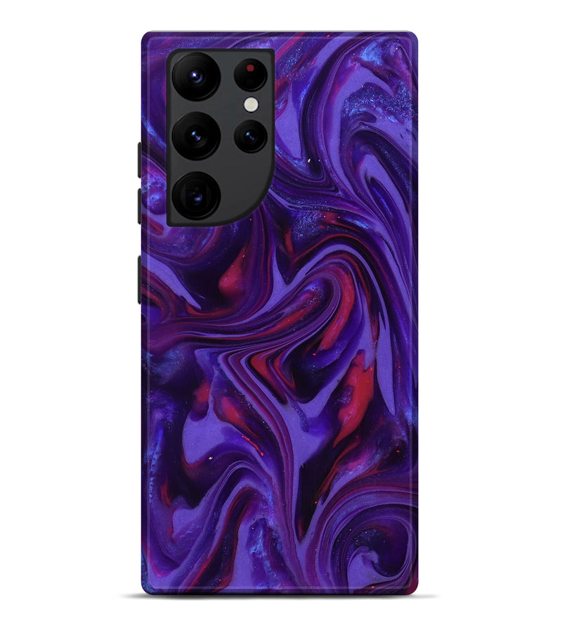 Galaxy S22 Ultra ResinArt Live Edge Phone Case - Easter (Purple, 817000)