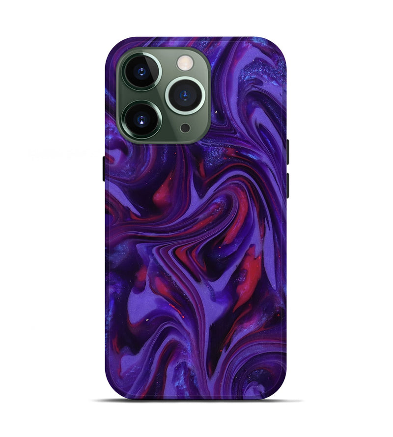 iPhone 13 Pro ResinArt Live Edge Phone Case - Easter (Purple, 817000)