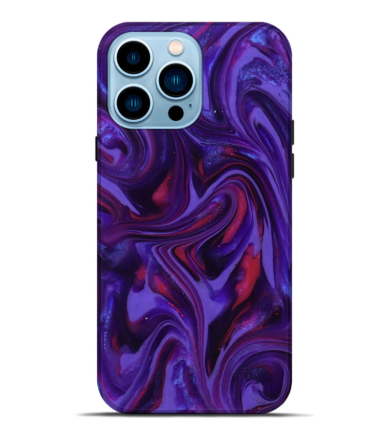 iPhone 14 Pro Max ResinArt Live Edge Phone Case - Easter (Purple, 817000)