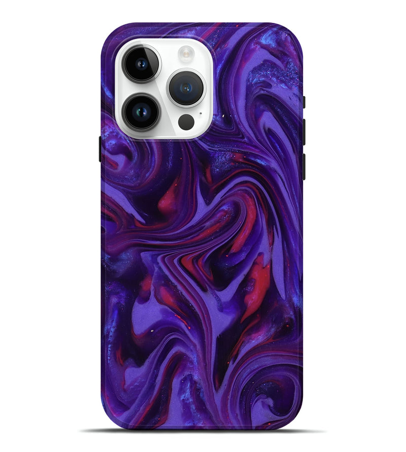 iPhone 15 Pro Max ResinArt Live Edge Phone Case - Easter (Purple, 817000)