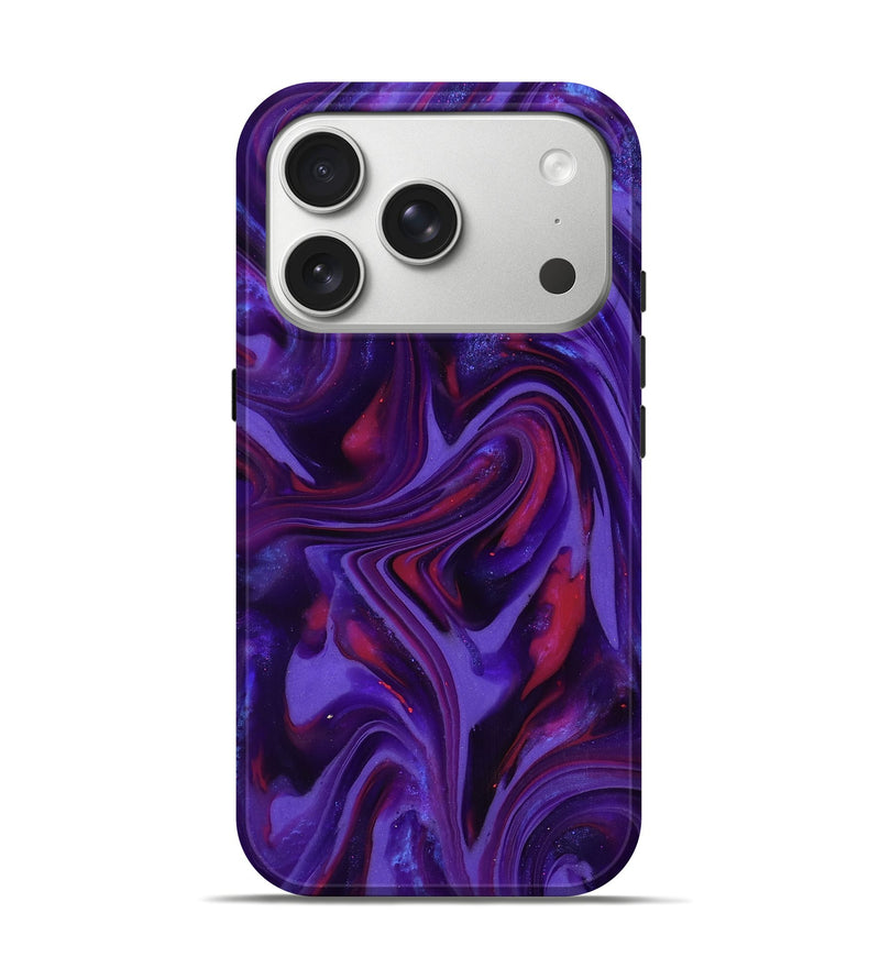 iPhone 17 Pro ResinArt Live Edge Phone Case - Easter (Purple, 817000)