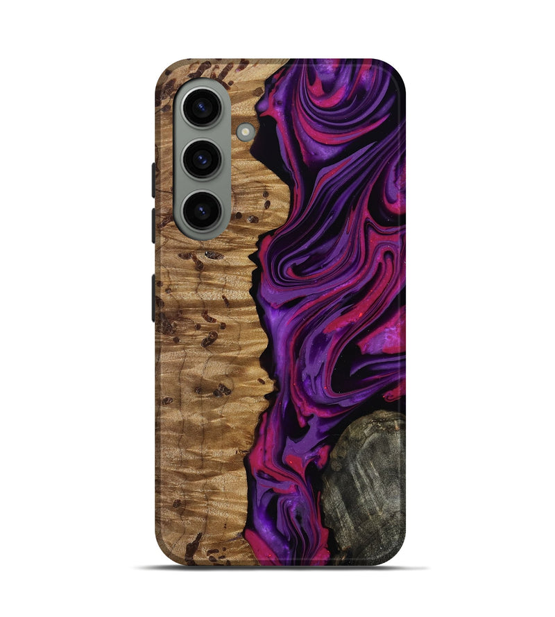 Galaxy S24 Wood Live Edge Phone Case - Carmelo (Purple, 817003)