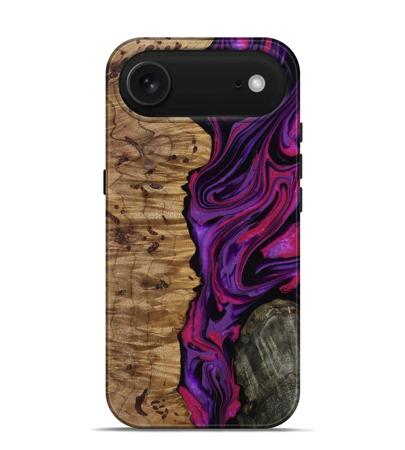 iPhone 17 Air Wood Live Edge Phone Case - Carmelo (Purple, 817003)