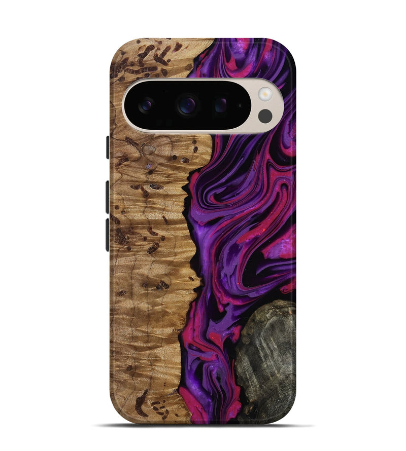 Pixel 10 Wood Live Edge Phone Case - Carmelo (Purple, 817003)