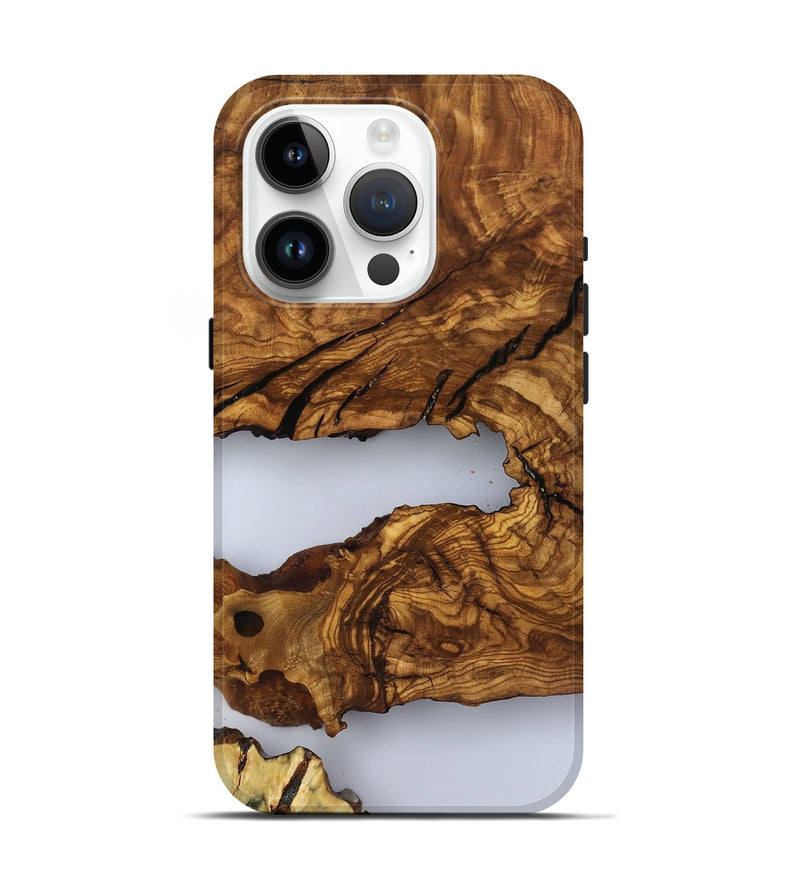 iPhone 15 Pro Wood Live Edge Phone Case - Gian (Clear, 817005)