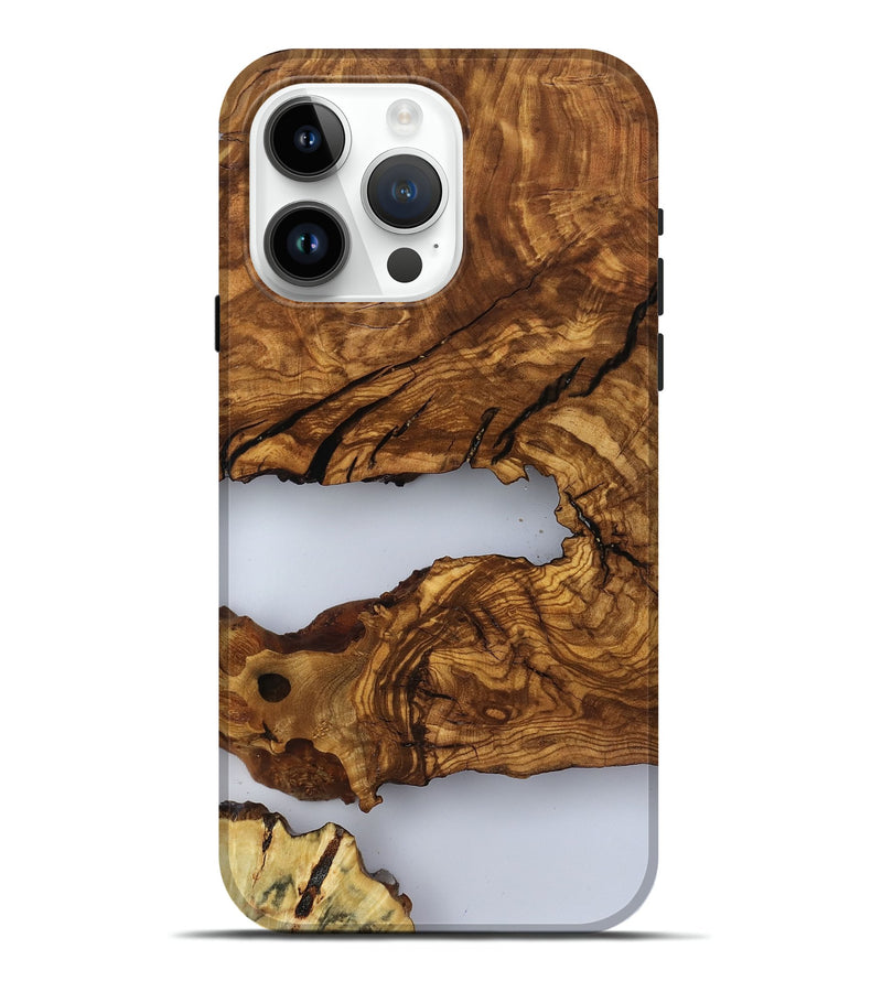 iPhone 15 Pro Max Wood Live Edge Phone Case - Gian (Clear, 817005)